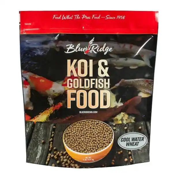 Blue Ridge Floating Cool Water Wheat Fish Food, 5 lbs. Standard Pellet 3/16"
