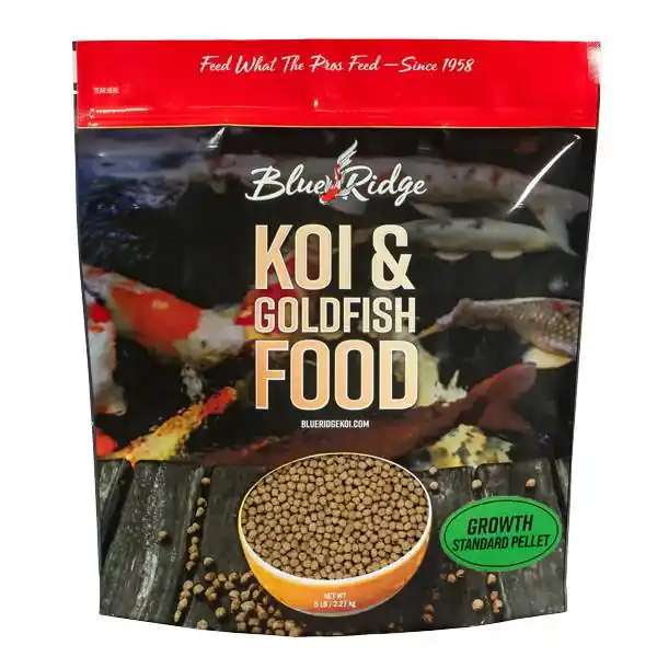 Blue Ridge Floating Growth Fish Food, 5 lbs. Standard Pellet 3/16"