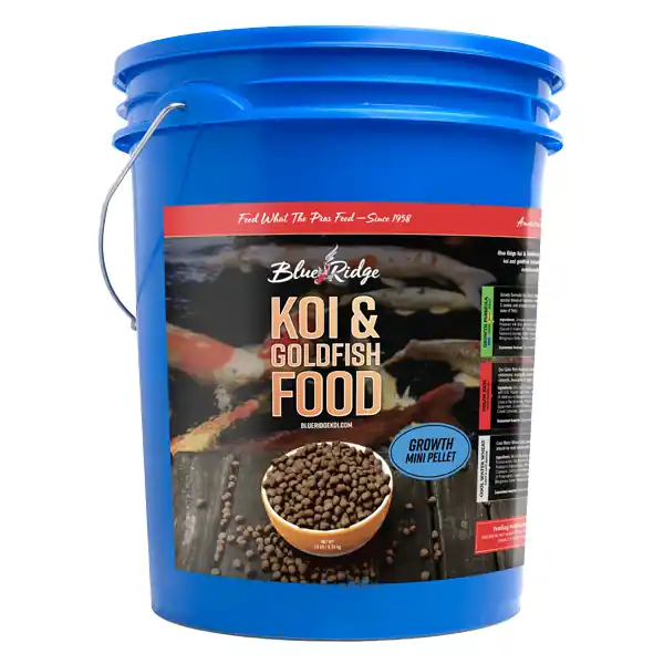 Blue Ridge Floating Mini Pellet Growth Fish Food, 14 lbs. Bucket