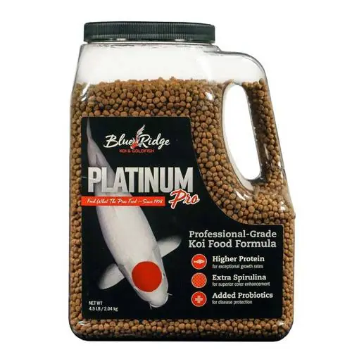 Blue Ridge Floating Platinum Pro Fish Food, 4.5 lbs. Standard Pellet 3/16"