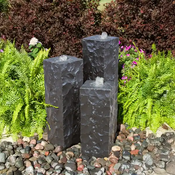 Blue Thumb Chiseled Black Basalt Fountain Kits