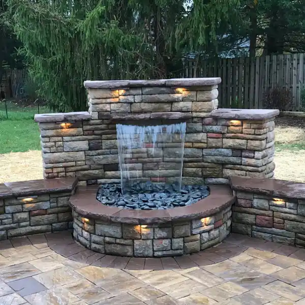 Blue Thumb Formal Falls with Lights