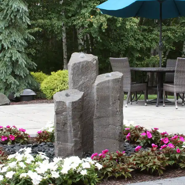 Blue Thumb Triple Handcrafted Faux "Basalt" Fountain Kit