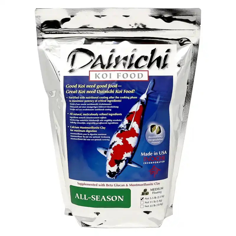 Dainichi All Season Koi Food, Medium Pellet 5.5 lbs