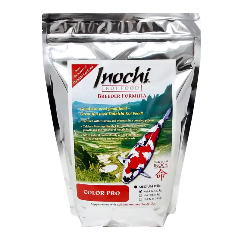 Dainichi Inochi Color PRO Koi Food, Medium Pellet 4 lbs