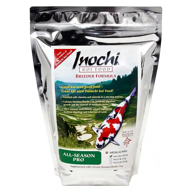Dainichi Inochi PRO All Season Koi Food, Medium Pellet 4 lbs