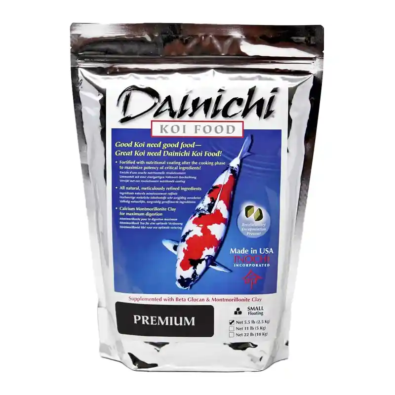 Dainichi Premium Koi Food, Floating Small Pellet, 5.5 lbs