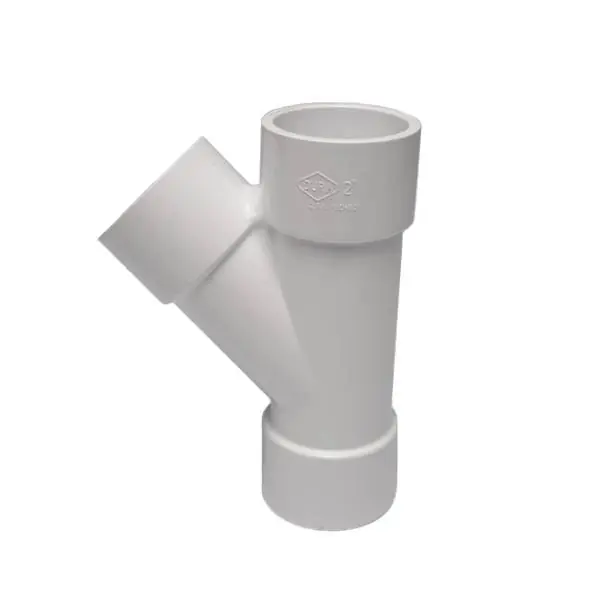 Dura Schedule 40 PVC 2" Wye Fitting (Slip x Slip x Slip) - Dura Plastic Products