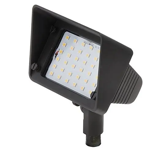 Encore Aluminum Wall Washer w/ Shroud, Black, LED Panel - Encore Landscape Lighting