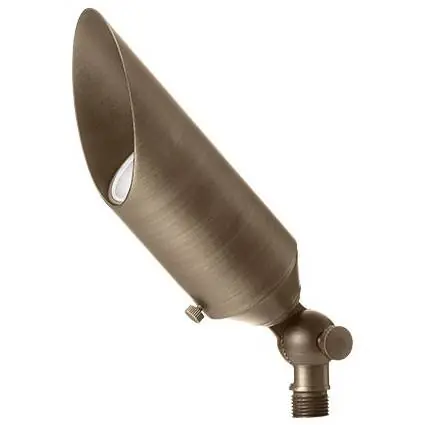 Encore Brass Bullet, Rotatable,Telescopic Shroud, Flat Lens - Encore Landscape Lighting