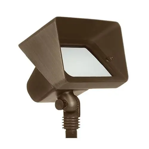 Encore Brass Large Wall Washer, 6w LED Panel - Encore Landscape Lighting