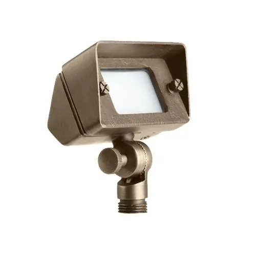 Encore Brass Mini Wall Washer, 3w LED Panel - Encore Landscape Lighting