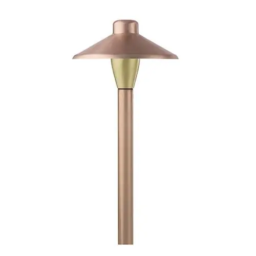 Encore Copper Perfect Post Pathway, 7" Shade, 3w LED - Encore Landscape Lighting