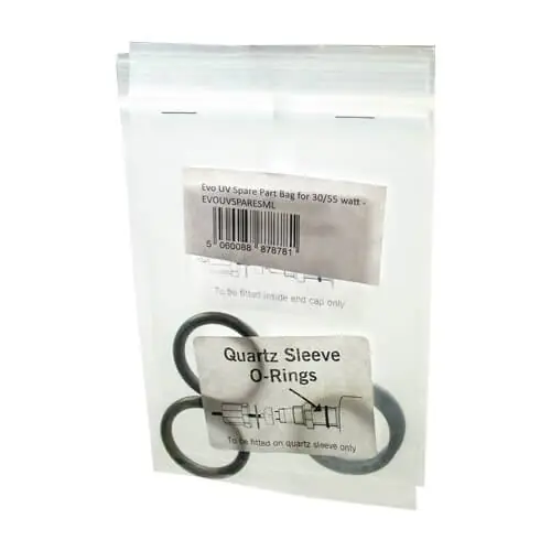 Evolution Aqua Evo UV Spare Part Bag for 15/25/30/55 watt (O-rings)