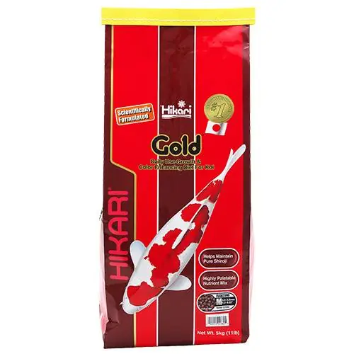 Hikari Gold Koi Food - Floating, Medium Pellets, 11 lbs.