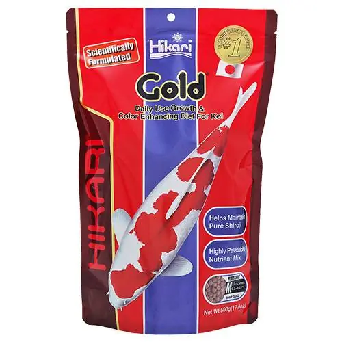 Hikari Gold Koi Food - Floating, Medium Pellets, 17.6 Ounces