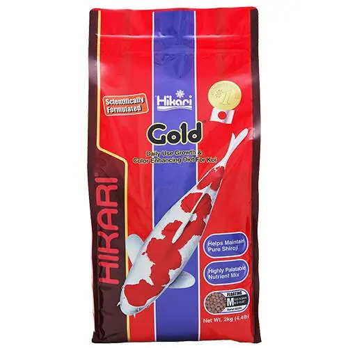 Hikari Gold Koi Food - Floating, Medium Pellets, 4.4 lbs.