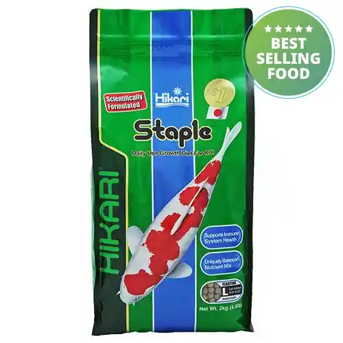 Hikari Staple Koi Food - Floating, Large Pellets, 4.4 lbs.