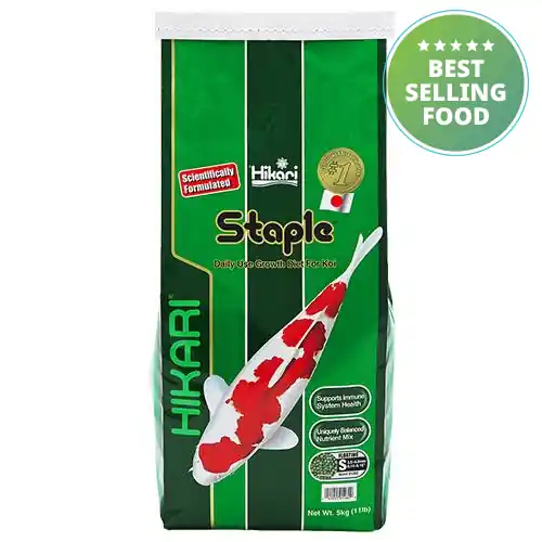 Hikari Staple Koi Food - Floating, Small Pellets, 11 lbs.