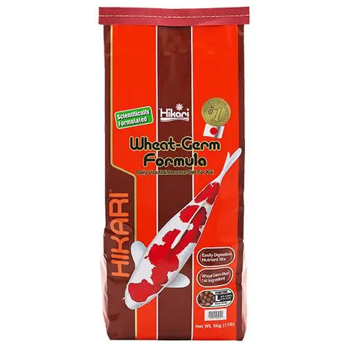 Hikari Wheat-Germ Koi Food - Floating, Large Pellets, 11 lbs.