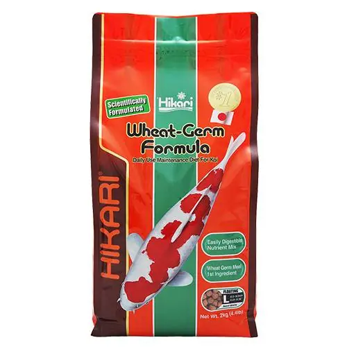 Hikari Wheat-Germ Koi Food - Floating, Large Pellets, 4.4 lbs.