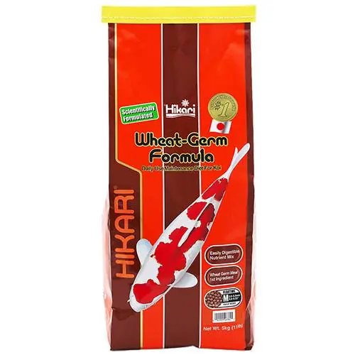 Hikari Wheat-Germ Koi Food - Floating, Medium Pellets, 11 lbs.