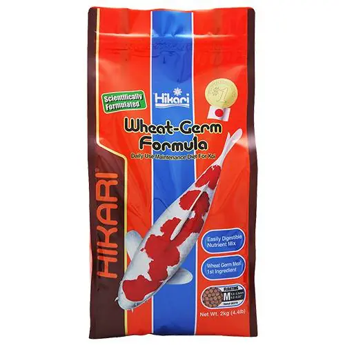 Hikari Wheat-Germ Koi Food - Floating, Medium Pellets, 4.4 lbs.