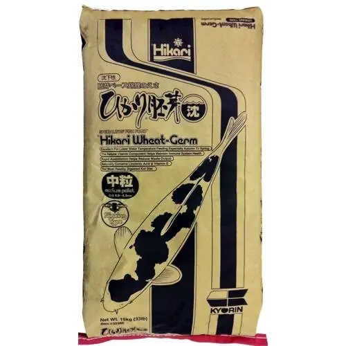 Hikari Wheat-Germ Koi Food - Sinking Medium Pellets, 33 lbs.