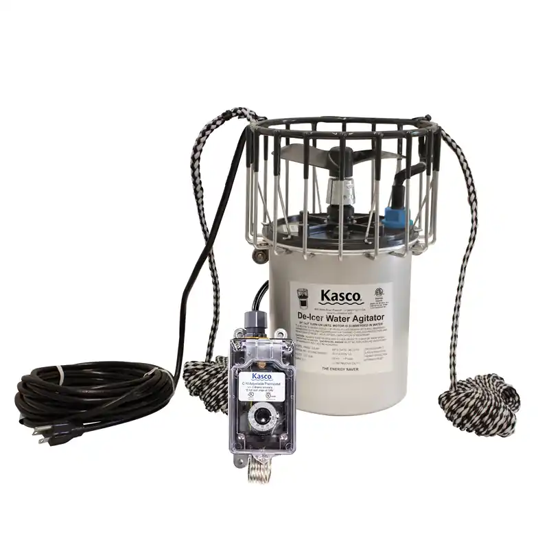 Kasco 1/2HP 120v Pond De-Icer with 25 ft. power cord & C-10 Temperature Control