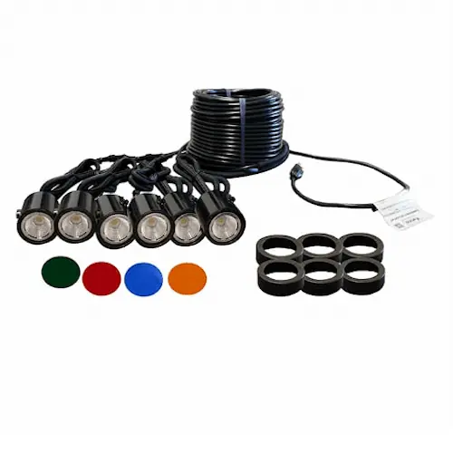 Kasco LED Composite Lighting for 2 - 7.5 HP Fountains (6 Fixtures)