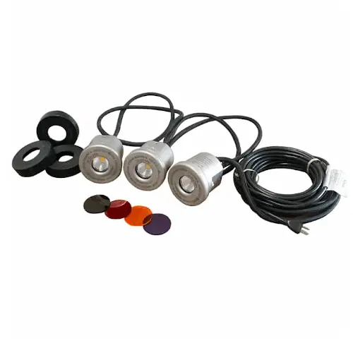 Kasco LED Stainless Steel Lighting for 2 HP Fountains (3 Fixtures)