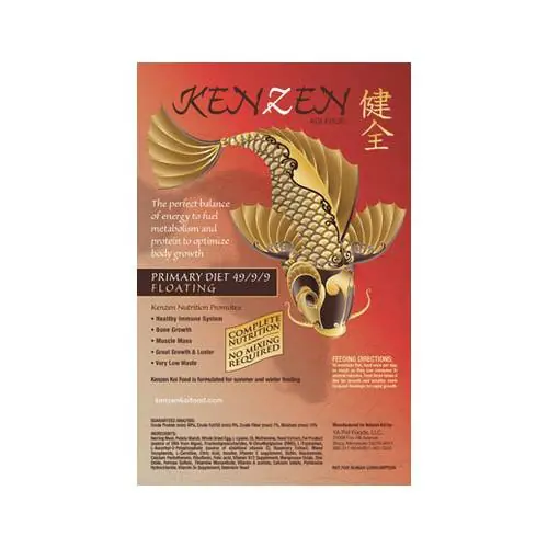 Kenzen Primary Diet Koi Food - Floating 10 lbs