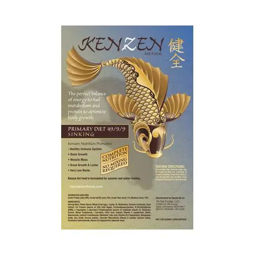 Kenzen Primary Diet Koi Food - Sinking, 10 lbs.