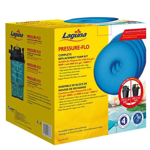 Laguna Replacement Foam for Pressure Flo 2100 & 3000 (Pack of 4)