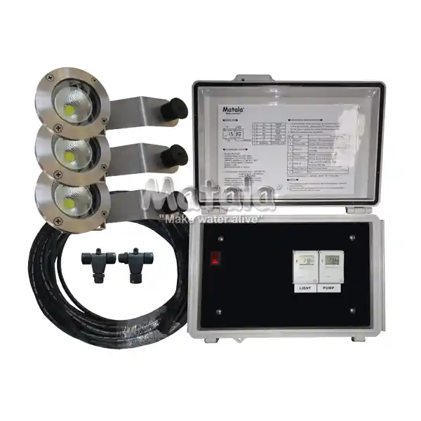 Matala 3 LED Light Kit (with control unit) w/ 65' power cord