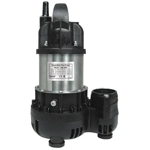 Matala 3900 GPH Geyser Max-Flow Pump 1/5 HP