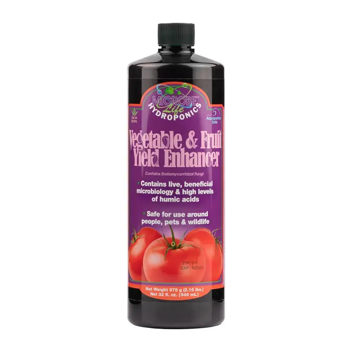 Microbe-Life Hydroponics Vegetable & Fruit Yield Enhancer 32 oz