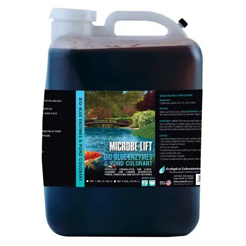 Microbe-Lift Bio-Blue Enzymes & Pond Colorant, 5 Gallons