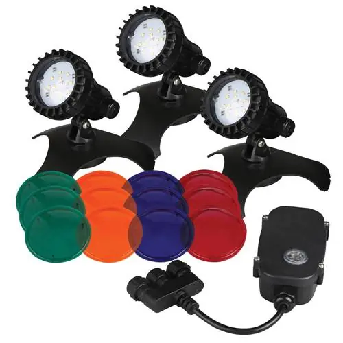 Pondmaster LED 3-SET Light w/ Transformer