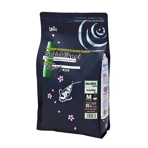 Saki Hikari Balance Koi Food - Floating, Medium Pellets, 4.4 lbs.