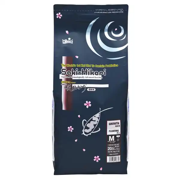 Saki-Hikari Growth Koi Food - Floating, Medium Pellets, 22 lbs.