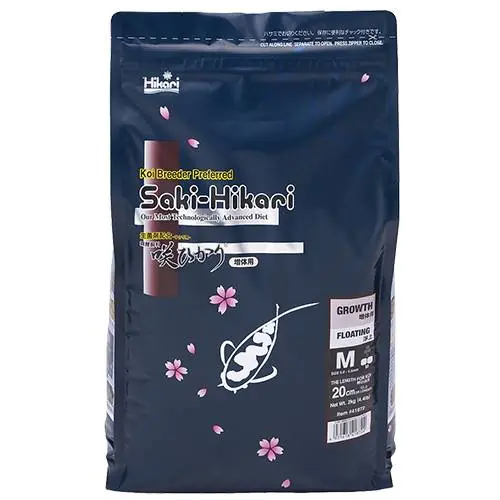 Saki-Hikari Growth Koi Food - Floating, Medium Pellets, 4.4 lbs.