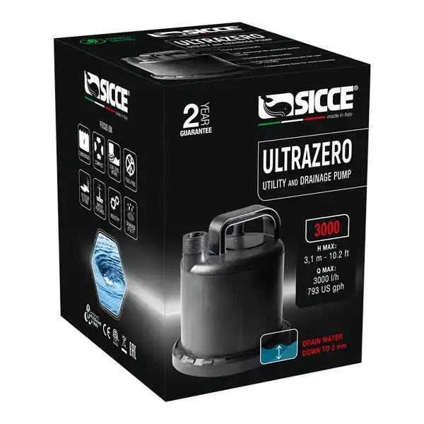 Sicce Ultra Zero Utility Drainage Pump - SICCE Technology