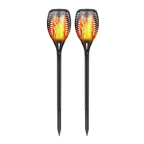 Solar Flickering Torch Lights 2-Pack