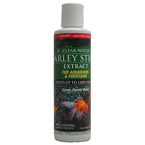 Summit Barley Straw Extract for Aquariums & Fountains, 6 Ounces - Summit Chemical Co.