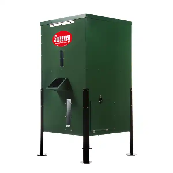 Sweeney Feeders - Directional Feeder, 425 lb. capacity | Green Finish | Dock Legs