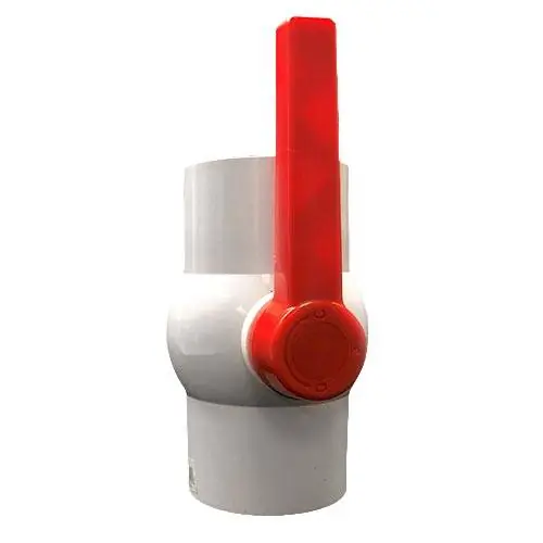 Valterra 3" Ball Valve Slip x Slip Single Handle PVC White