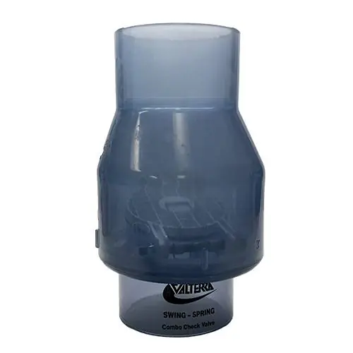 Valterra 3" Slip x Slip Clear Spring Check Valve