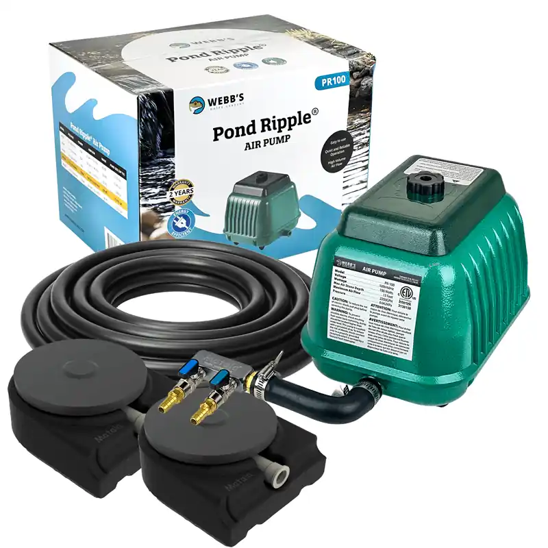 Webb's PR100 Deluxe Pond Ripple Aeration Pond Kit - up to 10,000 gallons