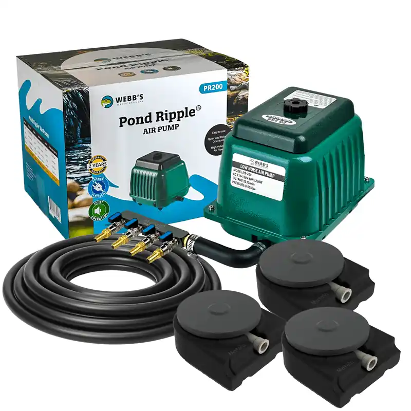 Webb's PR200 Deluxe Pond Ripple Aeration Pond Kit - up to 20,000 gallons